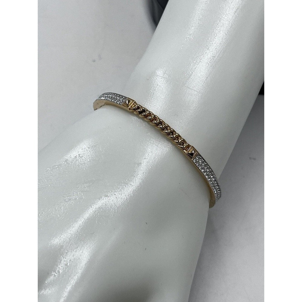 Swarovski 5230676 Women's Fiction Rose Gold Narrow Bangle Bracelet
